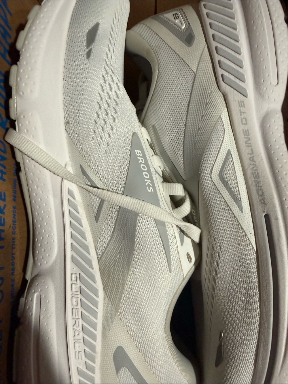 Brooks Women’s Adrenaline GTS Running Shoes - White/Light Gray